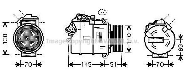 AVA QUALITY COOLING kompresorius, oro kondicionierius BWK384
